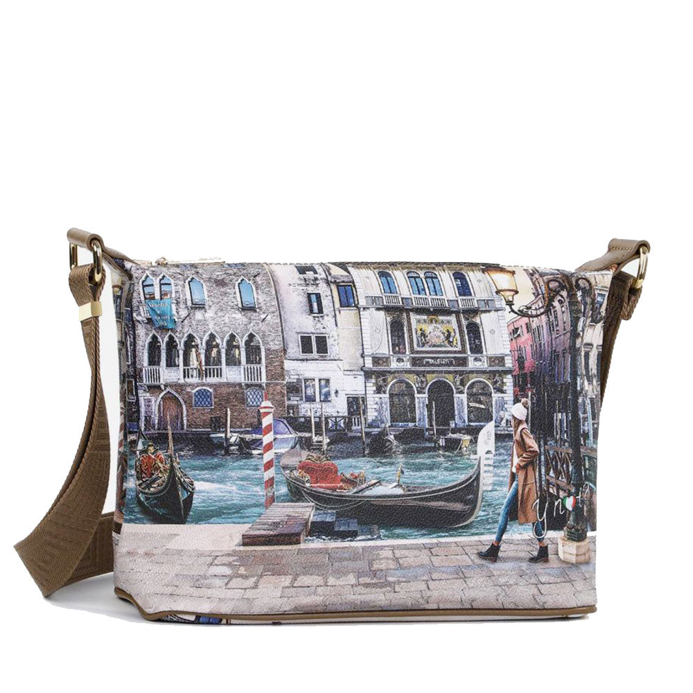 Borsa Donna Hobo Y NOT a Tracolla YES-592 Blue Lagoon