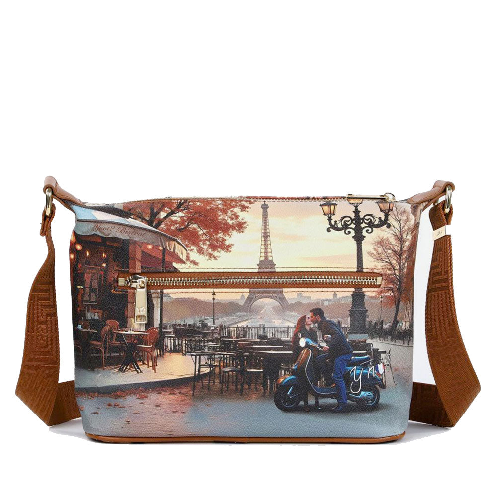 Borsa Donna Hobo Y NOT a Tracolla YES-592 Kisses From Paris