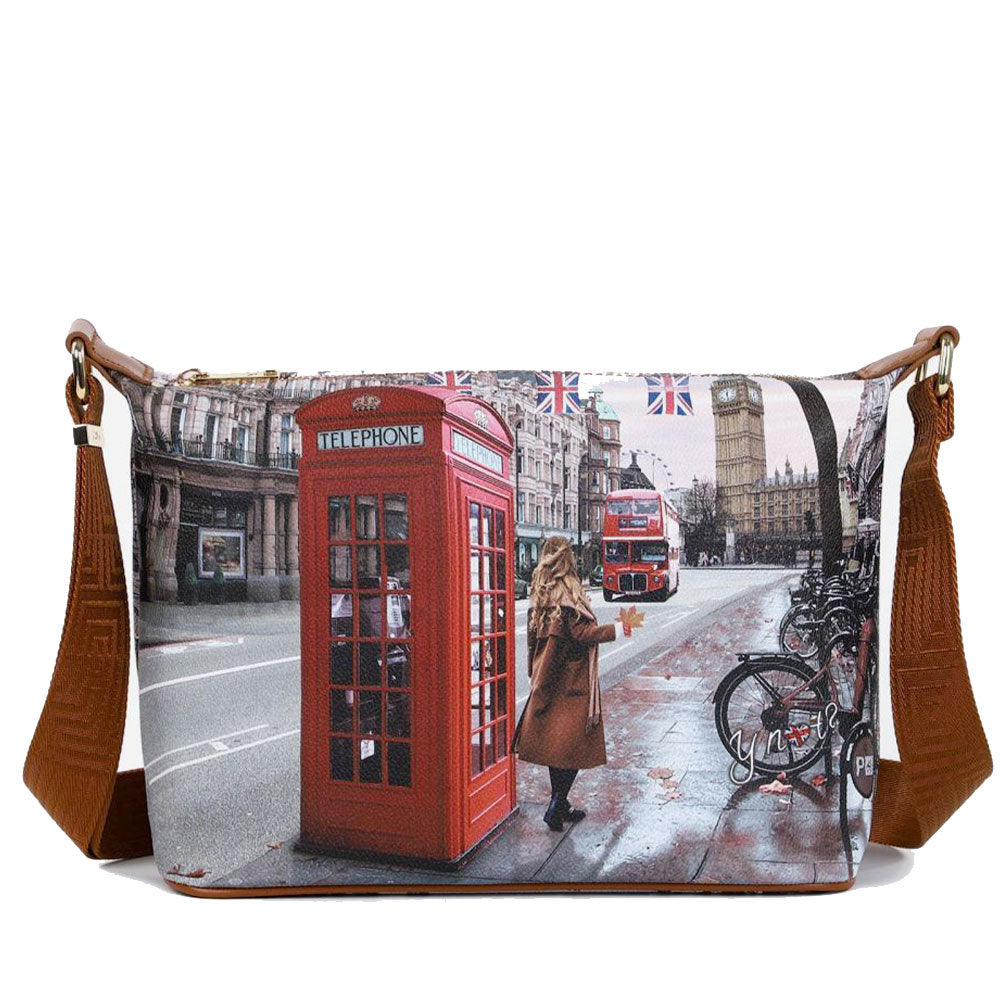 Borsa Donna Hobo  Y NOT a Tracolla YES-592 Red London