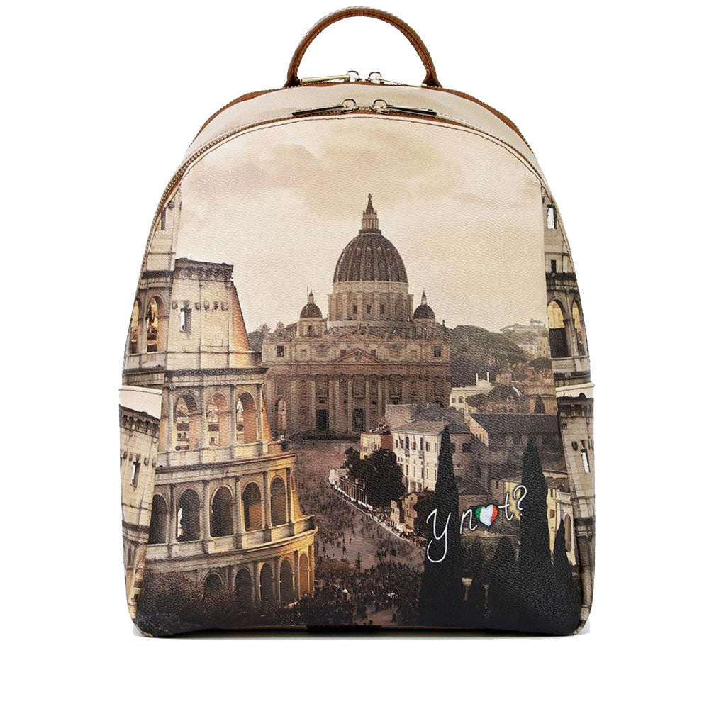 Zaino Donna Y NOT con Due Scomparti YES-601 Stampa Jubilee