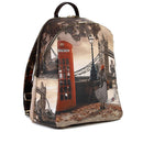 Zaino Donna Y NOT con Due Scomparti YES-601 Stampa London Bridge