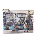 Borsa Donna Y NOT Clutch con Tracolla in Catena YES-605 Blue Lagoon