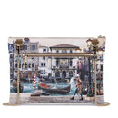 Borsa Donna Y NOT Clutch con Tracolla in Catena YES-605 Blue Lagoon