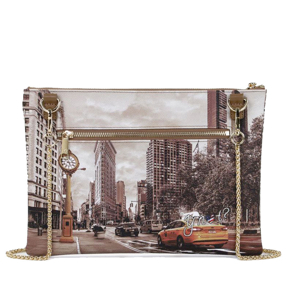 Borsa Donna Y NOT Clutch con Tracolla in Catena YES-605 Golden Time