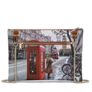 Borsa Donna Y NOT Clutch con Tracolla in Catena YES-605 Red London