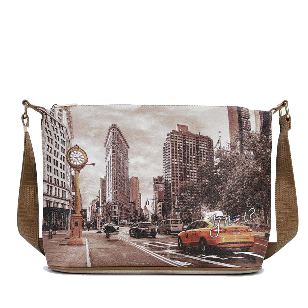 Borsa Donna Y NOT Hobo Easy Large a Tracolla YES-607 Golden Time