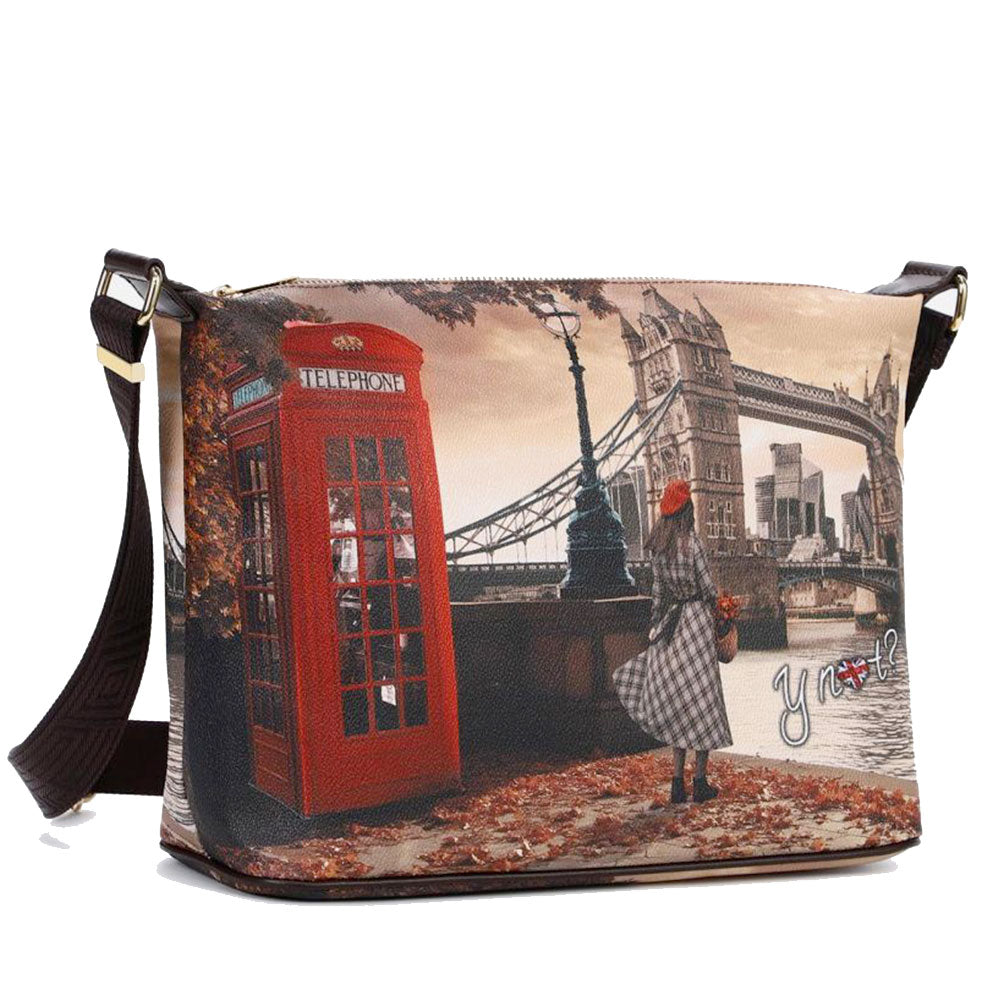 Borsa Donna Y NOT Hobo Easy Large a Tracolla YES-607 London Bridge