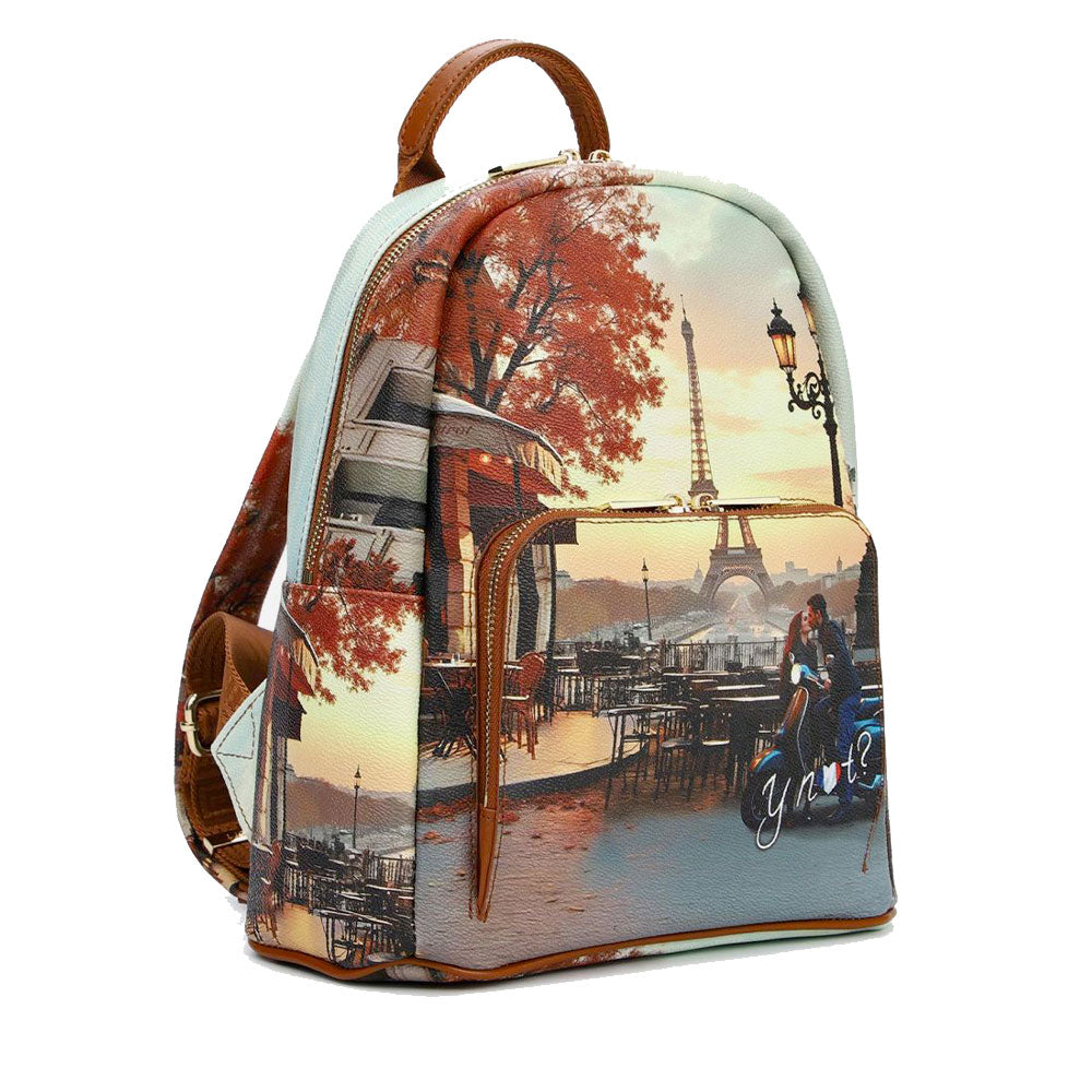 Zaino Donna Y NOT con Tasca Esterna YES-615 Kisses From Paris
