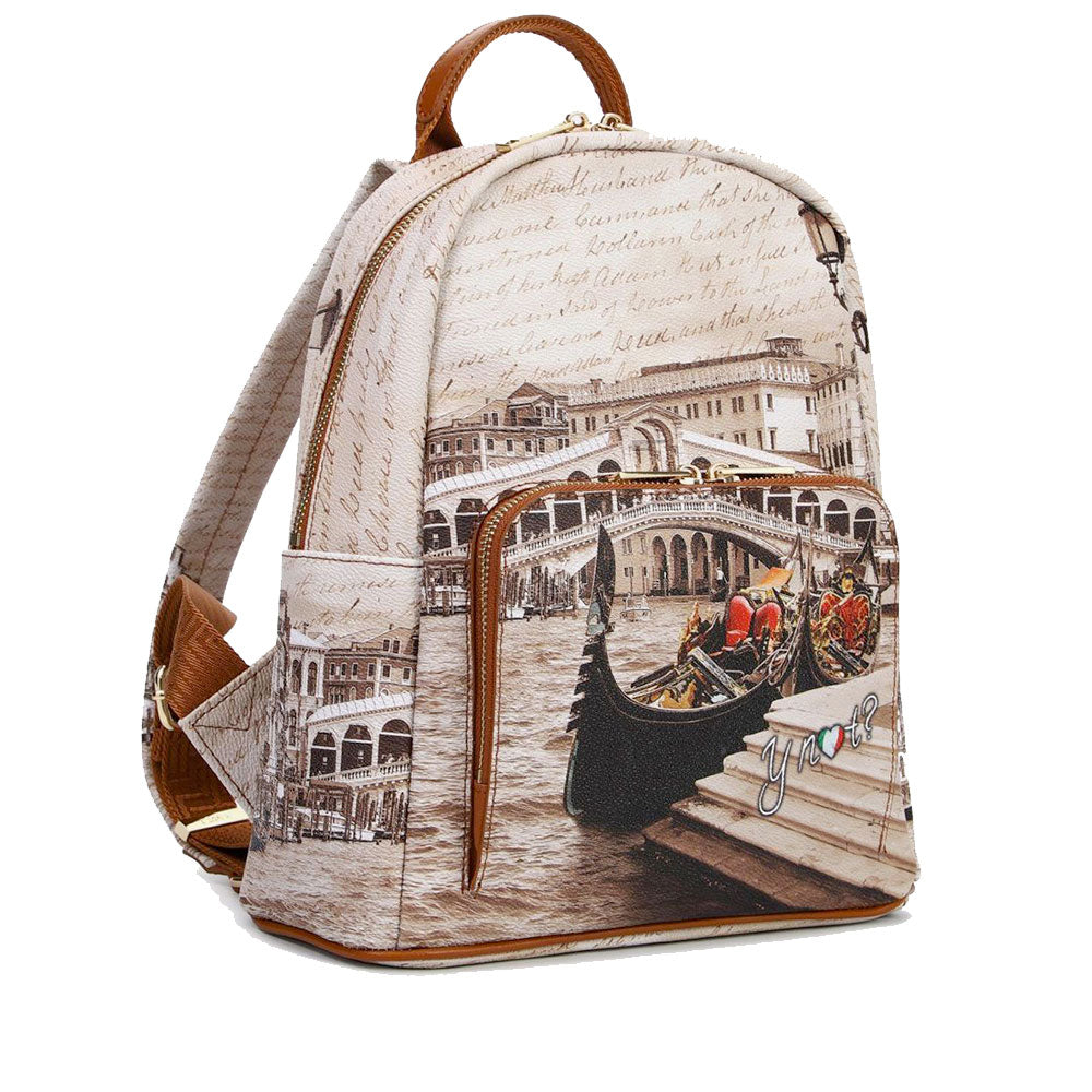 Zaino Donna Y NOT con Tasca Esterna YES-615 Venice Postcard
