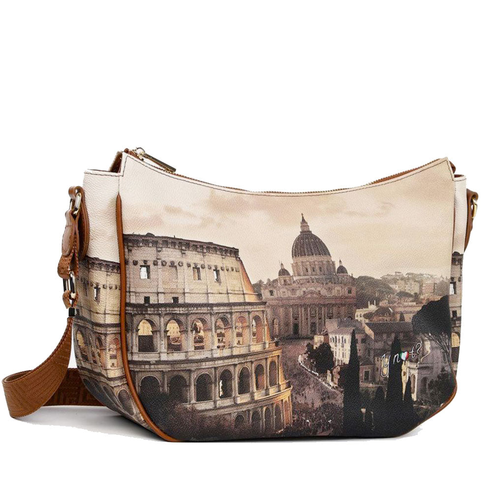 Borsa Donna Hobo Bag a Tracolla Y NOT YES-628 Stampa Jubilee