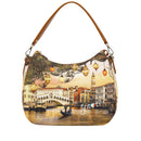 Borsa Donna Hobo Bag Y NOT YES-629 stampa Christmas Venice