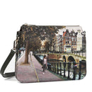 Borsa Donna a Tracolla Y NOT YES-630 Stampa Amsterdam Bridge