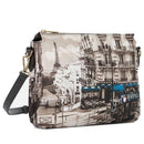 Borsa Donna a Tracolla Y NOT YES-630 Stampa Petrol Paris