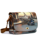 Borsa Donna a Tracolla Y NOT YES-631 Stampa Kisses From Paris