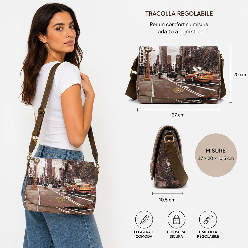 Borsa Donna a Tracolla Y NOT YES-631 Stampa Concorde