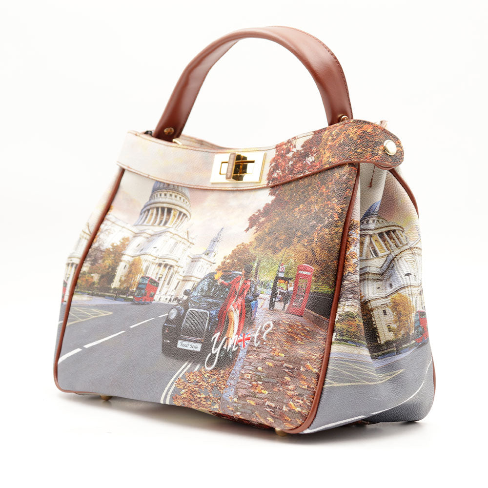 Borsa Donna Y NOT a Mano con Tracolla YES-645 London Tourist