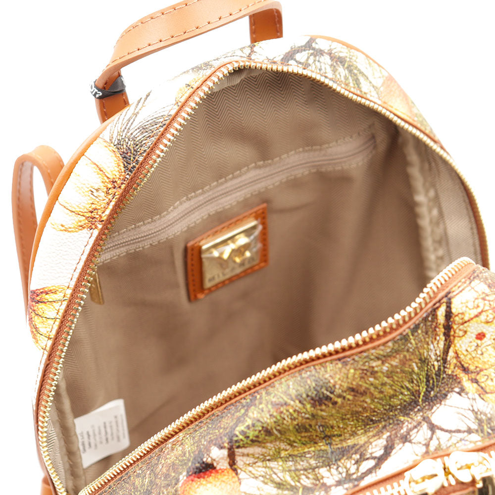 Zaino Donna Y NOT con Due Scomparti YES-648 Stampa Christmas Venice