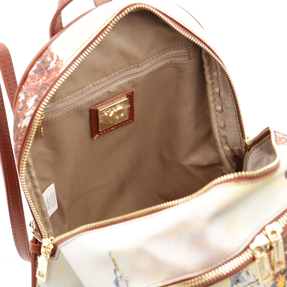 Damen-Rucksack Y NOT mit zwei Fächern YES-648 mit Print London Tourist