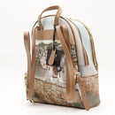 Zaino Donna Y NOT con Due Scomparti YES-648 Stampa Romantic Trulli