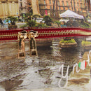 Zaino Donna Y NOT con Due Scomparti YES-648 Stampa Rome Raining