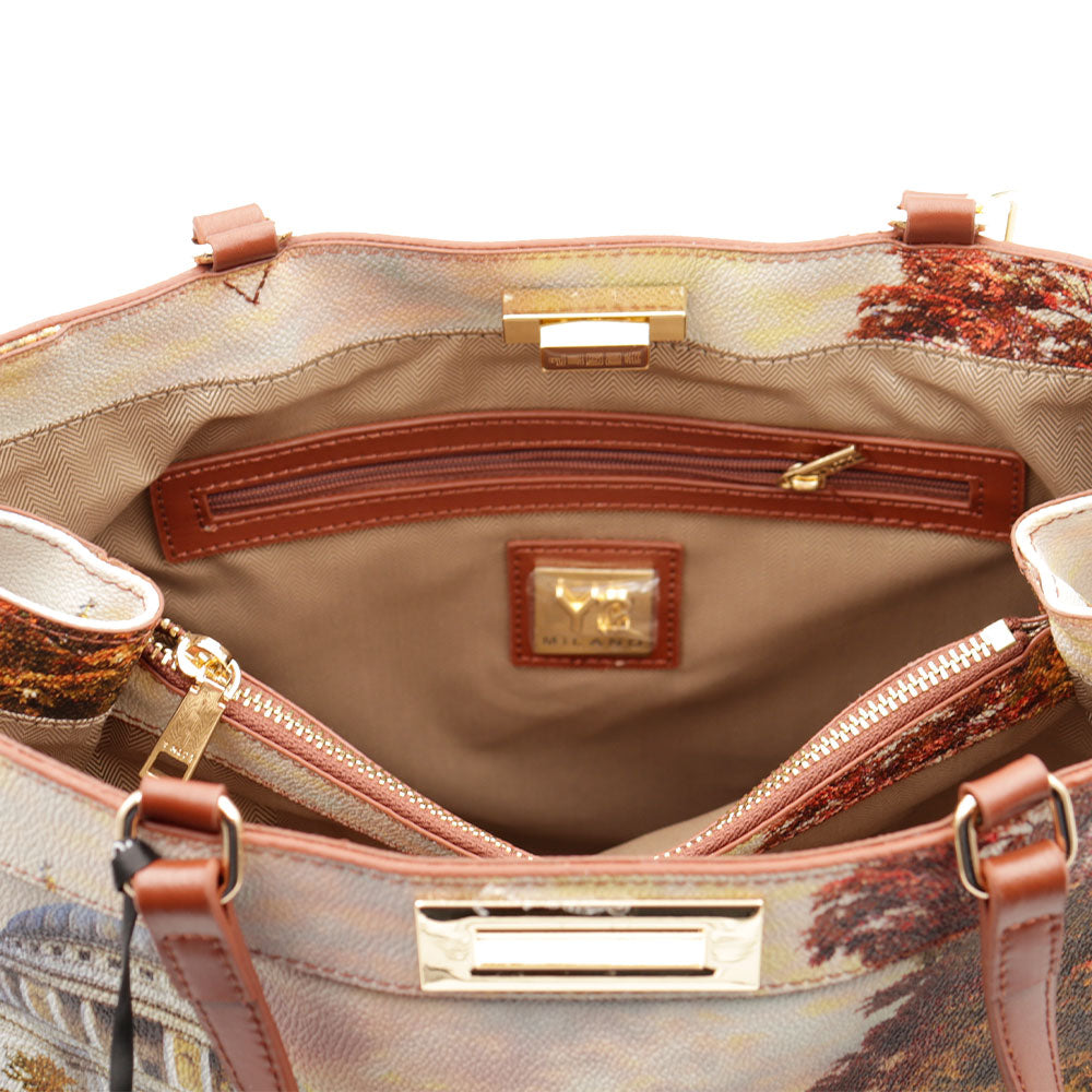 Damen-Henkeltasche mit Umhängeriemen Y NOT YES-650 London Tourist