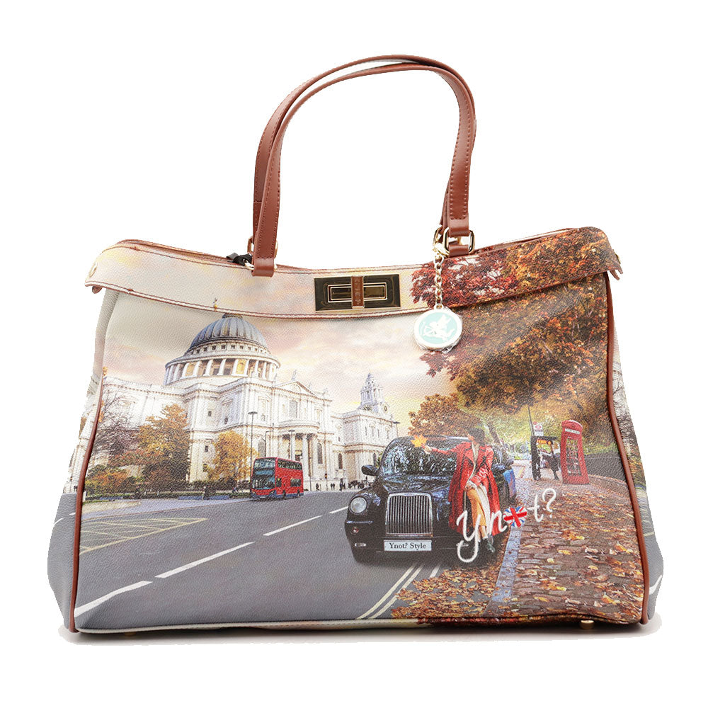Borsa Donna Y NOT a Mano con Tracolla YES-650 London Tourist