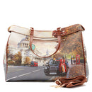 Damen-Henkeltasche mit Umhängeriemen Y NOT YES-650 London Tourist