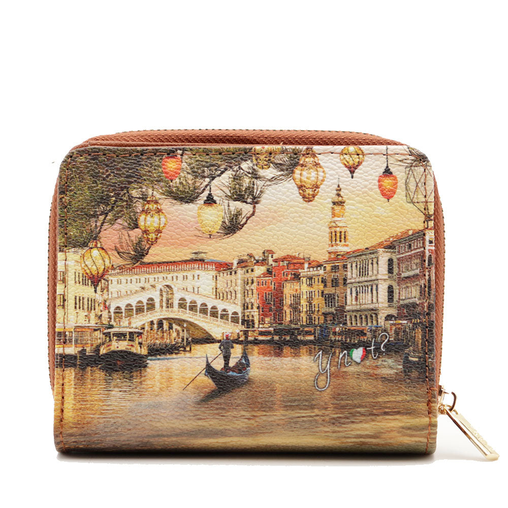 Portafoglio Donna Piccolo Y NOT YES-655 Stampa Christmas Venice