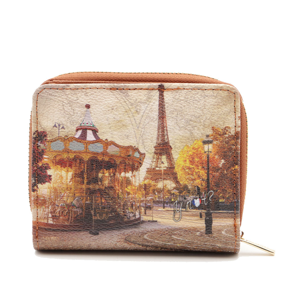 Portafoglio Donna Piccolo Y NOT YES-655 Stampa Funny Paris