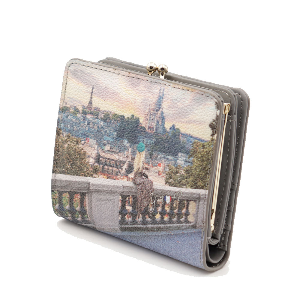 Portafoglio Donna Piatto Y NOT YES-656 Stampa Coeur de Paris