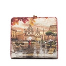Portafoglio Donna Piatto Y NOT YES-656 Stampa Rome Raining