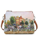 Y NOT YES-630 Damen-Umhängetasche mit Flower River-Print