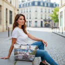 Borsa Donna a Spalla Y NOT YES-396 stampa Coeur De Paris