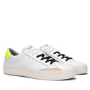 Sun68 Herrenschuhe Street Leder Sneakers Farbe Weiß - Fluo Gelb
