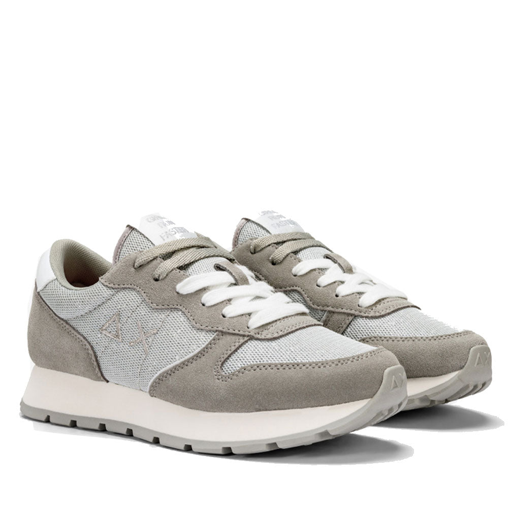 SUN68 Running Ally Glitter Textile Trainers in Suede Brown/Tessuto SUN68 Running Ally Glitter Textile Trainers in Suede Brown/Tessuto