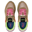 Sun68 Damenschuhe Ally Color Explosion Beige Sneakers