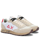 Men's Cream and Red Sneakers SUN68 Tom Vintage - Z35105