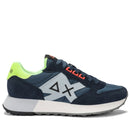 Scarpe Uomo Sun68 Sneakers Jaki 2.0 Fluo Navy Blue