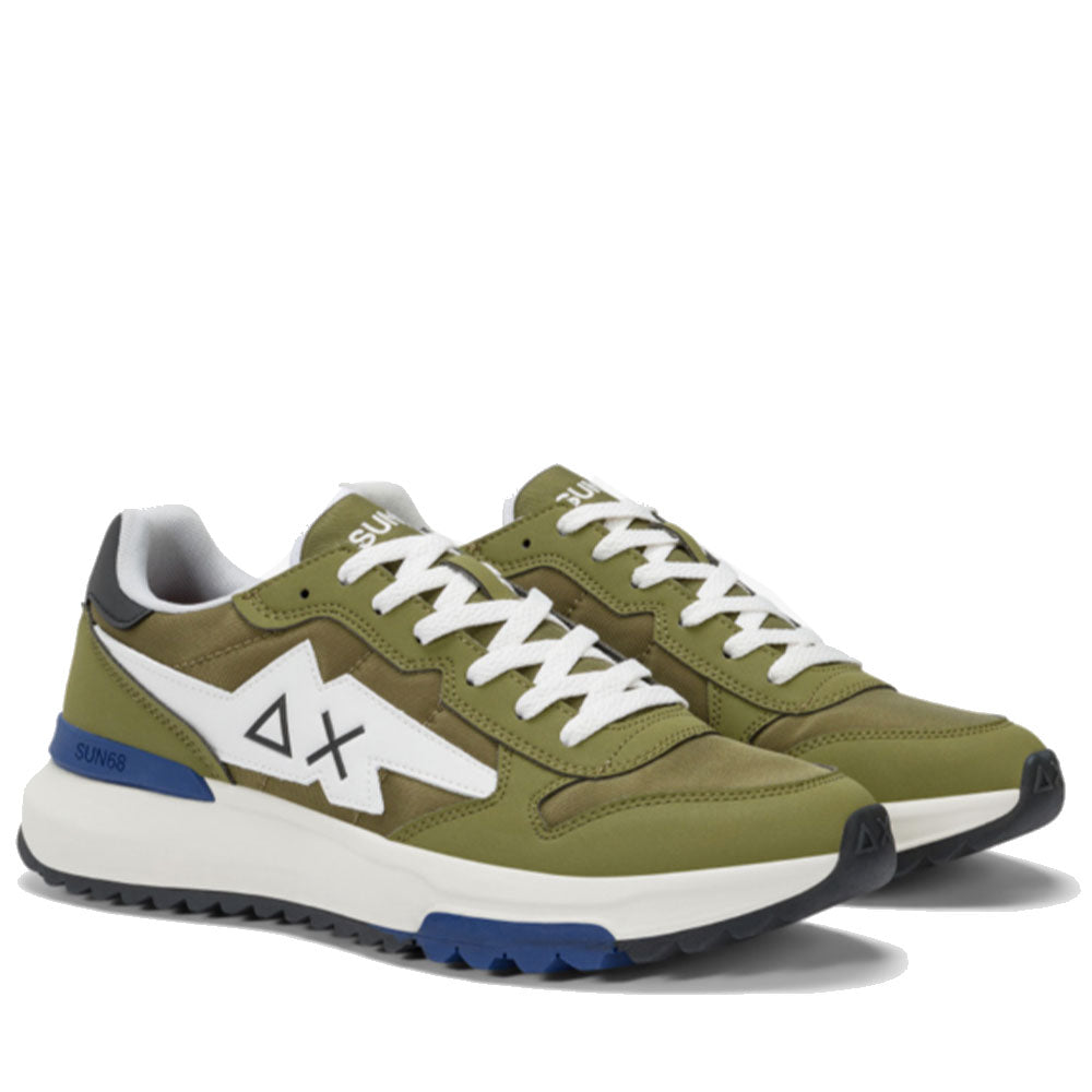 Scarpe Uomo Sun68 Sneakers Niki Solid Militare Z35120
