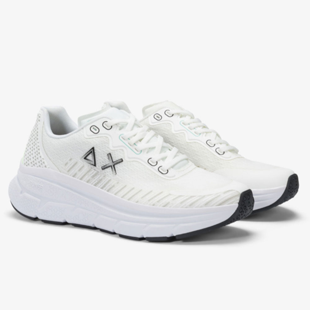 Scarpe Uomo Sun68 Sneakers Jupiter Air Mesh Colore Bianco