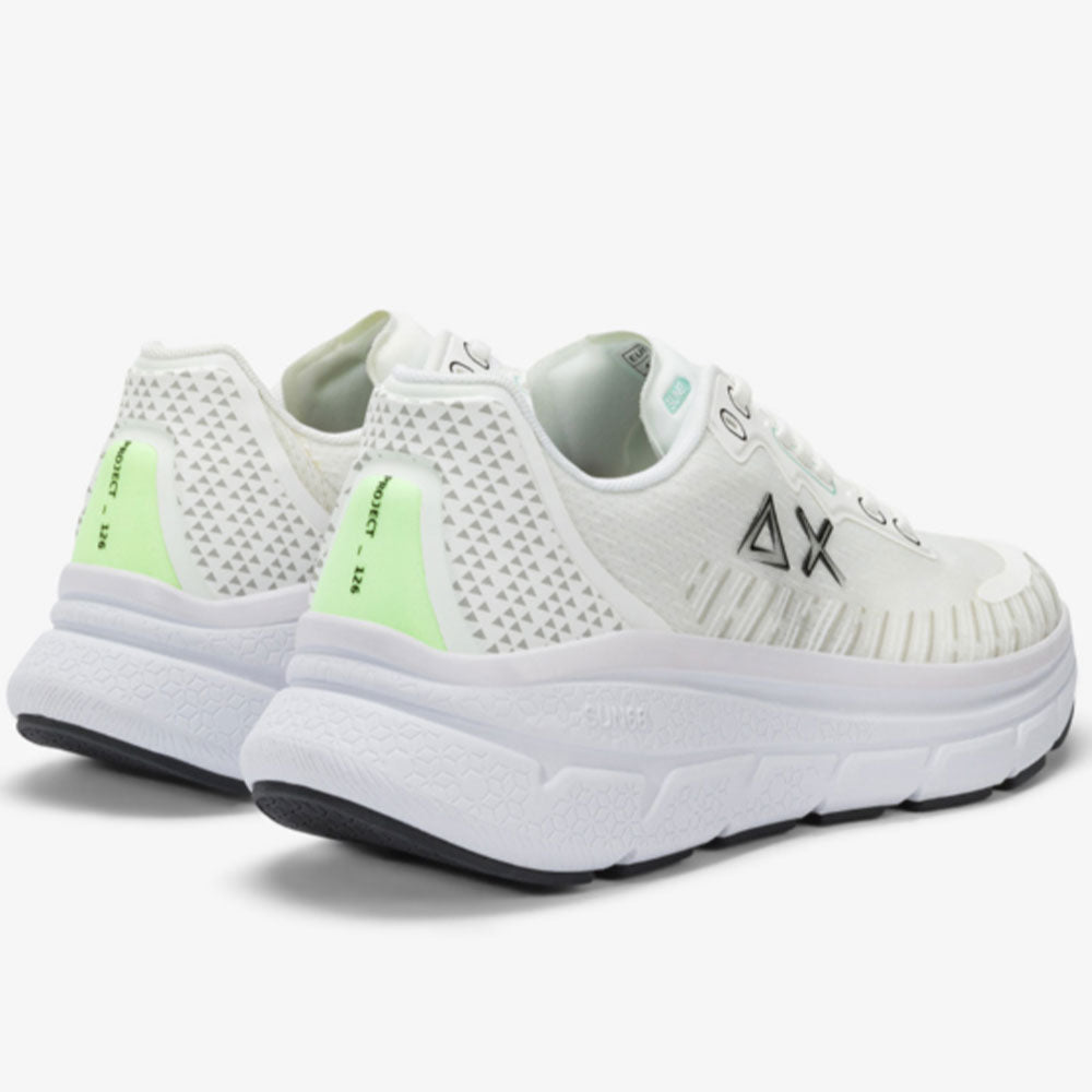Sun68 Herrenschuhe Jupiter Air Mesh Sneakers Farbe Weiß