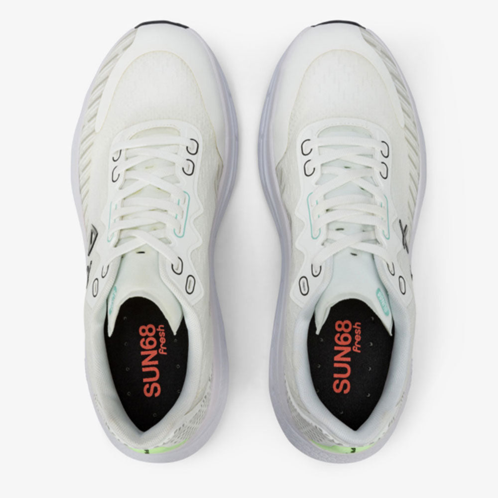 Sun68 Herrenschuhe Jupiter Air Mesh Sneakers Farbe Weiß
