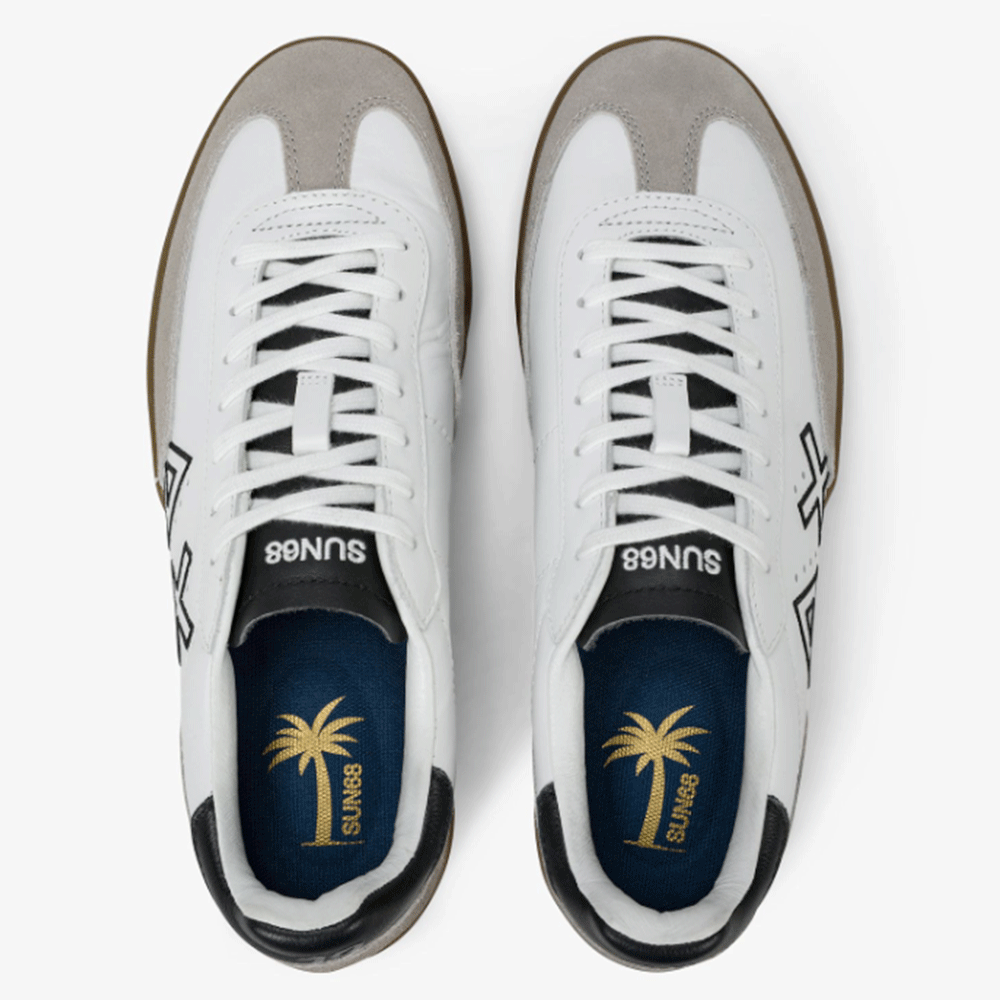 Scarpe Uomo Sun68 Sneakers California Sun Colore Bianco - Z35143