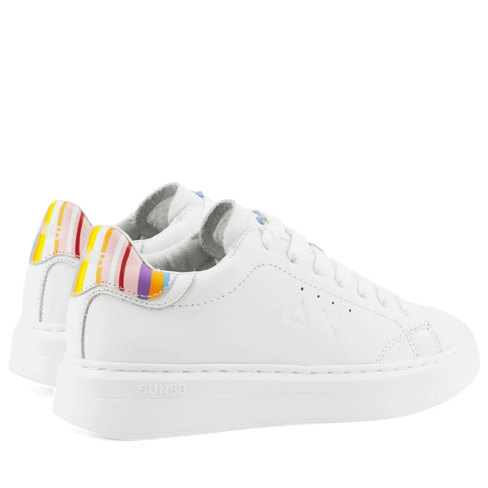 Scarpe Donna Sun68 Sneakers Grace Leather Colore Bianco - Z35226
