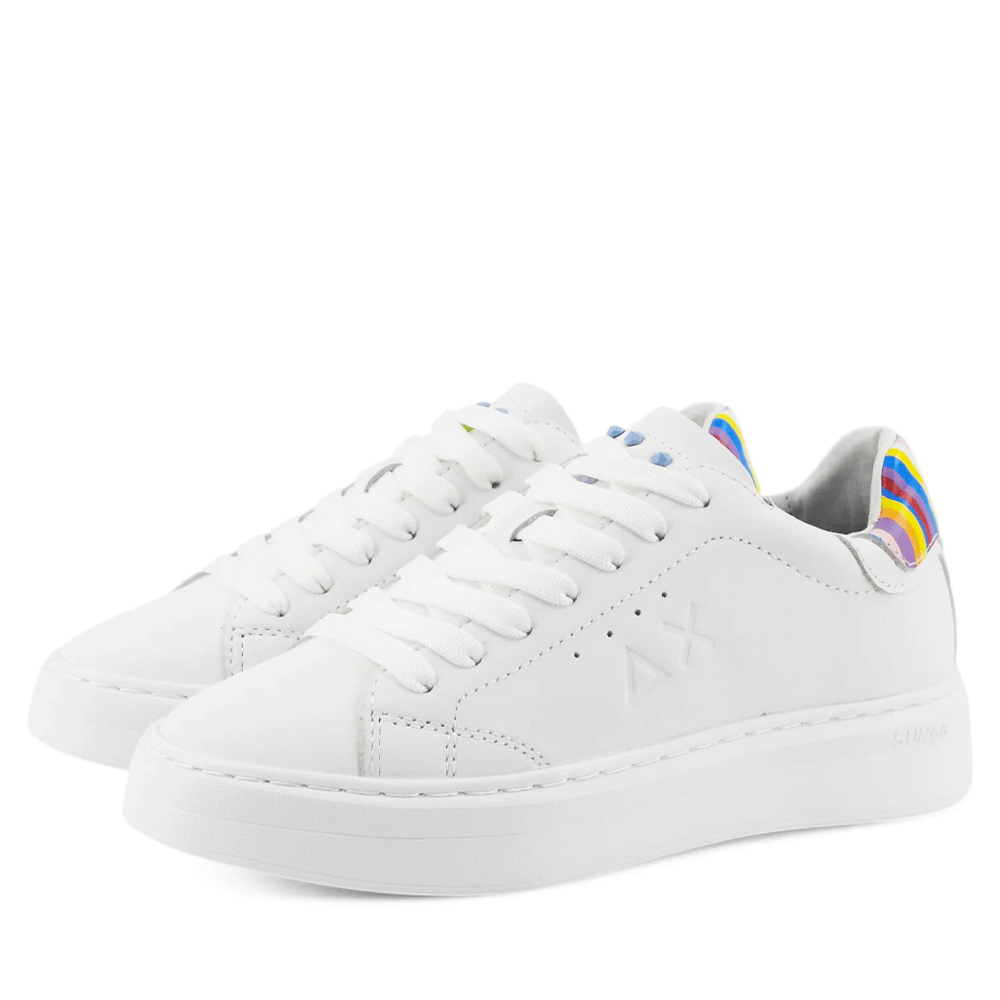 Scarpe Donna Sun68 Sneakers Grace Leather Colore Bianco - Z35226
