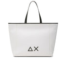 Borsa a Mano Media SUN68 linea Jacqueline in Scuba Bianco