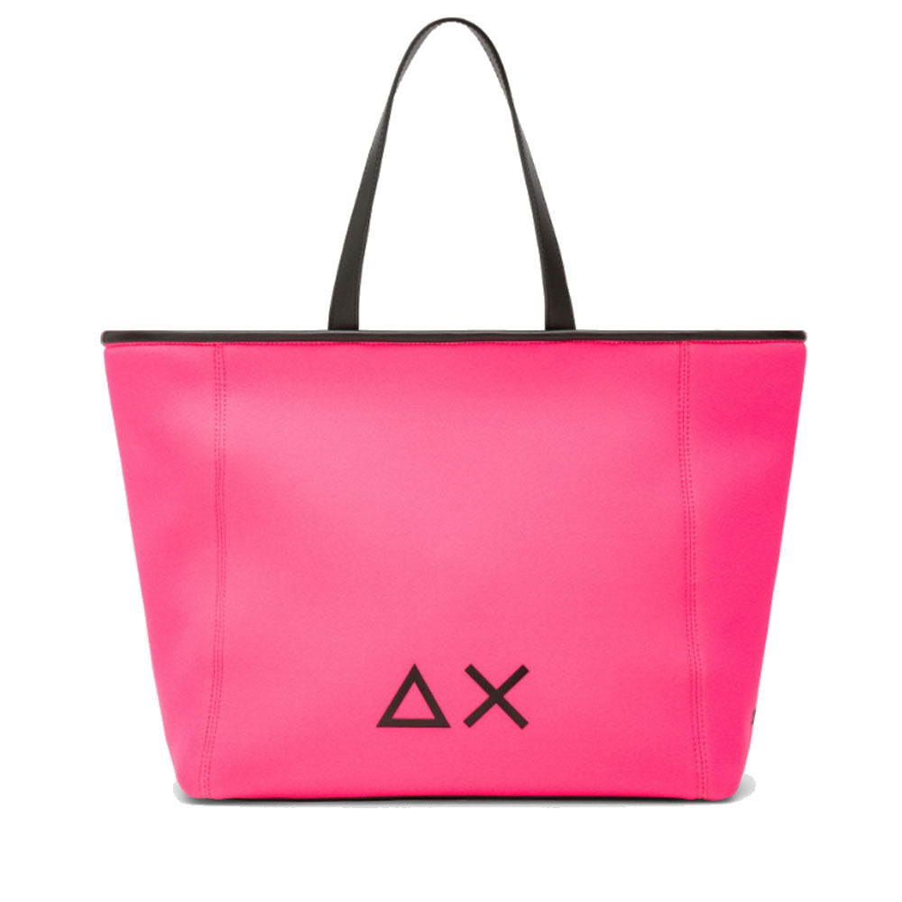 Borsa a Mano Media SUN68 linea Jacqueline in Scuba Fuxia Fluo