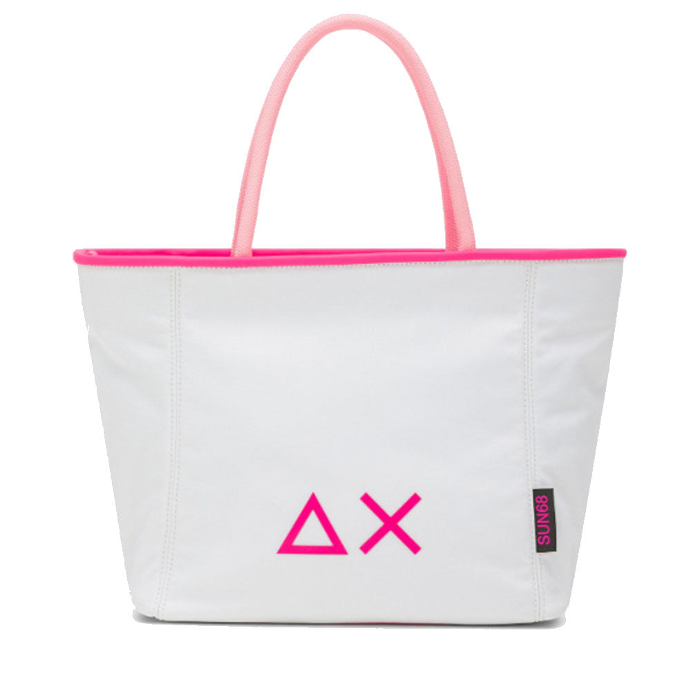 Borsa a Mano Small SUN68 linea Jacqueline in Nylon colore Bianco