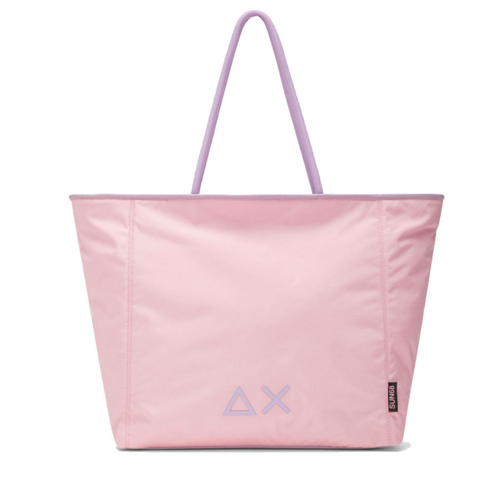 Borsa a Spalla Large SUN68 linea Jacqueline in Nylon colore Rosa