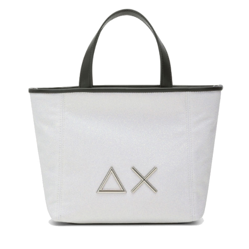 Shopping Bag XS SUN68 linea Jacqueline Glitter Bianco - Z35266